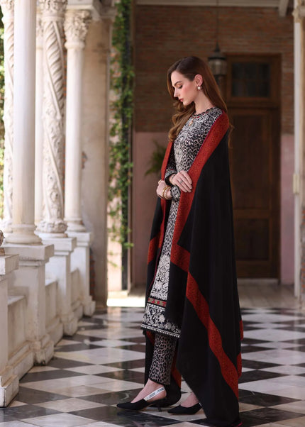 Noor By Saadia Asad | Noor Winter Pashmina Shawls '25 - Noir Safari