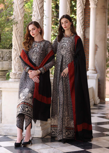 Noor By Saadia Asad | Noor Winter Pashmina Shawls '25 - Noir Safari