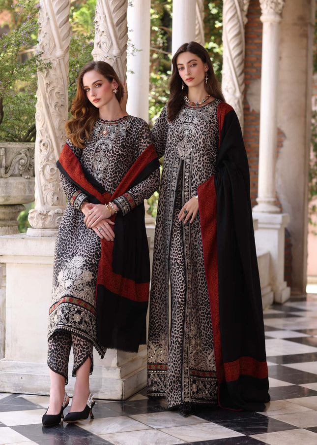 Noor By Saadia Asad | Noor Winter Pashmina Shawls '25 - Noir Safari