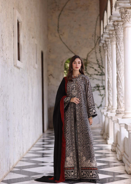 Noor By Saadia Asad | Noor Winter Pashmina Shawls '25 - Noir Safari