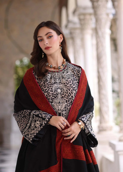 Noor By Saadia Asad | Noor Winter Pashmina Shawls '25 - Noir Safari