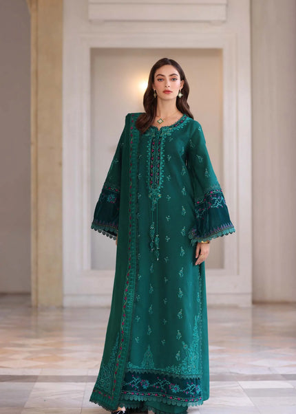 Noor By Saadia Asad | Noor Winter Pashmina Shawls '25 - Emerald Reverie