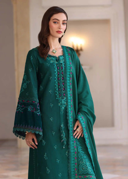Noor By Saadia Asad | Noor Winter Pashmina Shawls '25 - Emerald Reverie