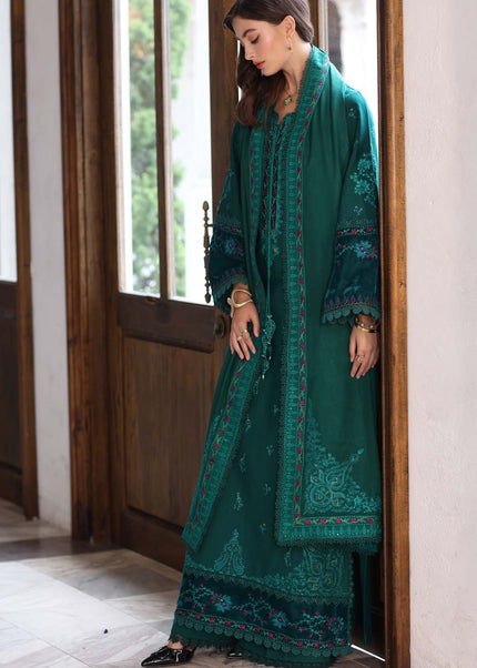 Noor By Saadia Asad | Noor Winter Pashmina Shawls '25 - Emerald Reverie