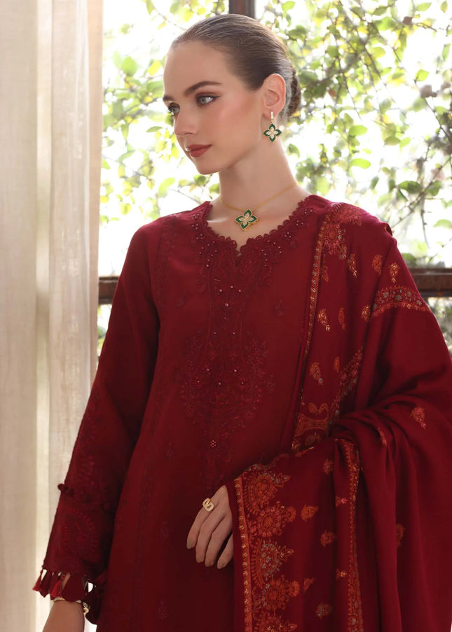 Noor By Saadia Asad | Noor Winter Pashmina Shawls '25 - Ember