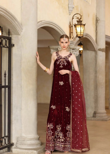 Noor By Saadia Asad | Noor Handcrafted Velvet '25 - Naqsh