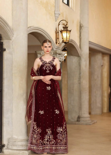 Noor By Saadia Asad | Noor Handcrafted Velvet '25 - Naqsh