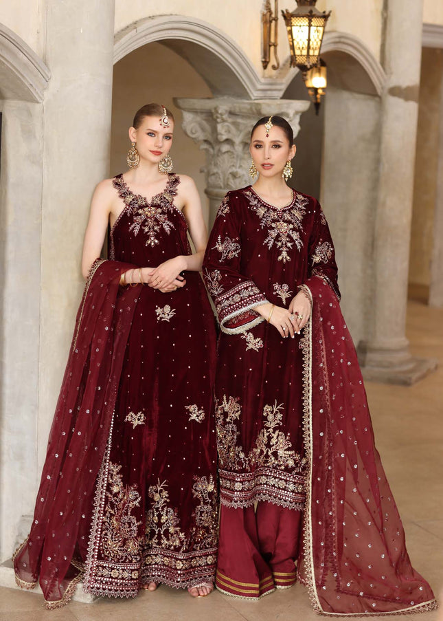 Noor By Saadia Asad | Noor Handcrafted Velvet '25 - Naqsh