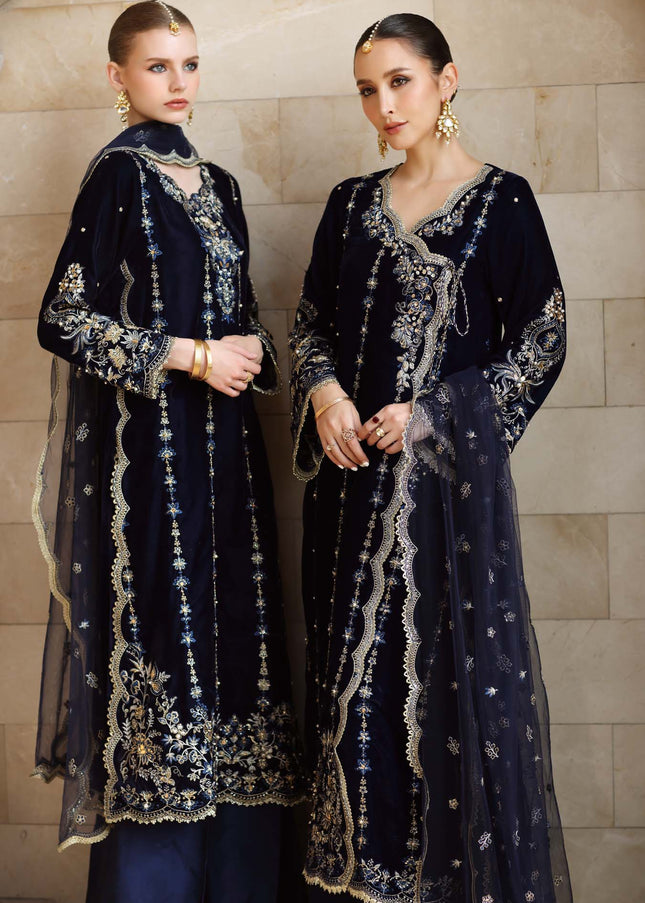 Noor By Saadia Asad | Noor Handcrafted Velvet '25 - Falak