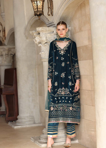 Noor By Saadia Asad | Noor Handcrafted Velvet '25 - Andaleeb