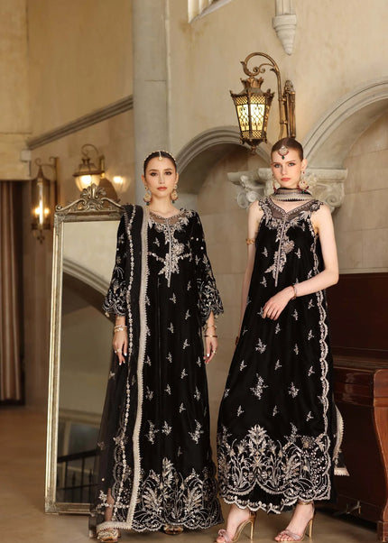 Noor By Saadia Asad | Noor Handcrafted Velvet '25 - Rumi