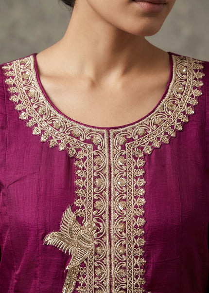 Gold Embroidered Anarkali Suit Series
