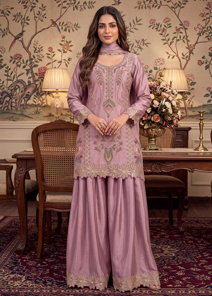 Chinnon Embroidered Sharara Suit Series