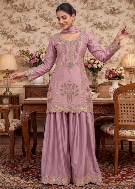 Chinnon Embroidered Sharara Suit Series