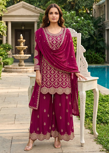 Chinnon Embroidered Palazzo Suit Series