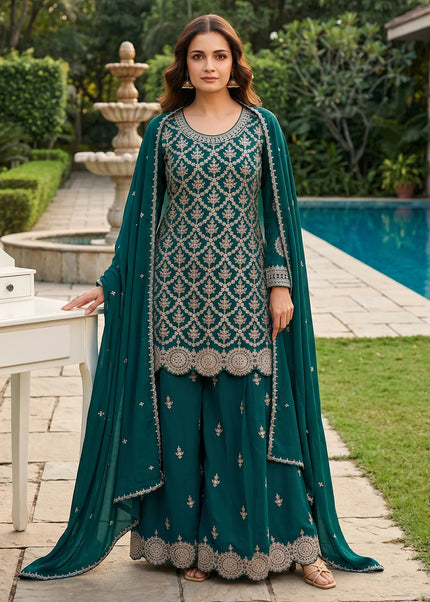 Chinnon Embroidered Palazzo Suit Series