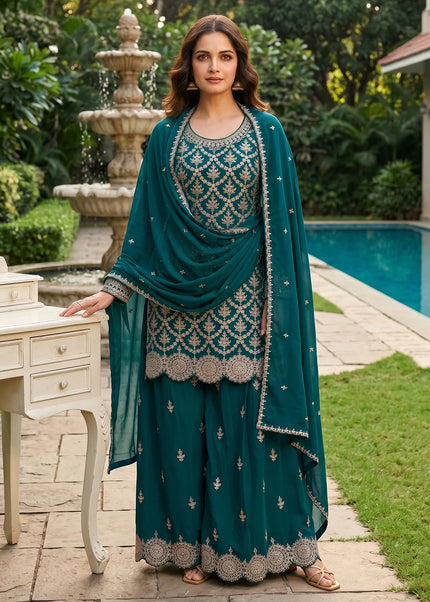 Chinnon Embroidered Palazzo Suit Series