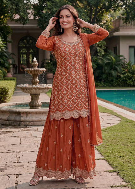 Chinnon Embroidered Palazzo Suit Series