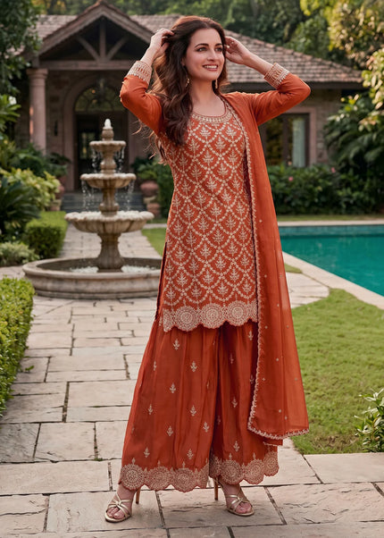 Chinnon Embroidered Palazzo Suit Series
