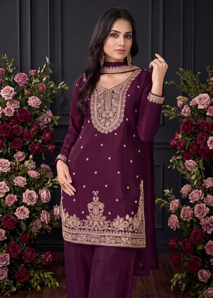 Chinnon Embroidered Sharara Suit Series