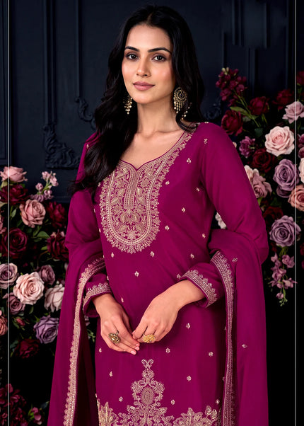 Chinnon Embroidered Sharara Suit Series