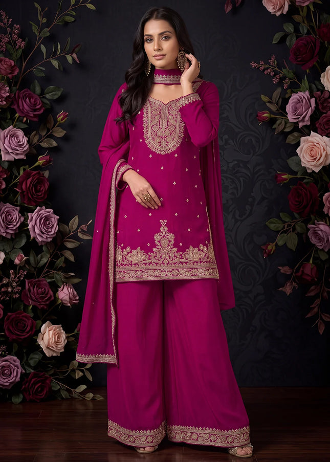 Chinnon Embroidered Sharara Suit Series