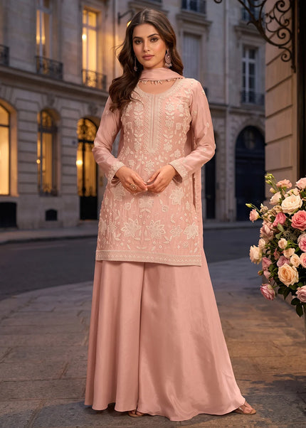 Chinnon Embroidered Sharara Suit Series