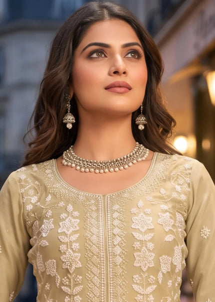 Chinnon Embroidered Sharara Suit Series