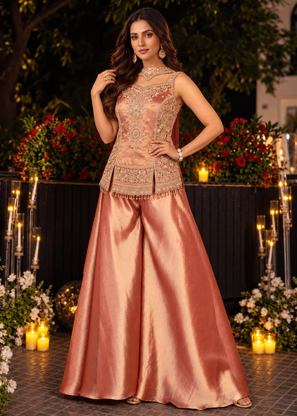 Kanjivaram Silk Embroidered Sharara Suit Series