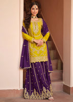 Mustard Yellow and Purple