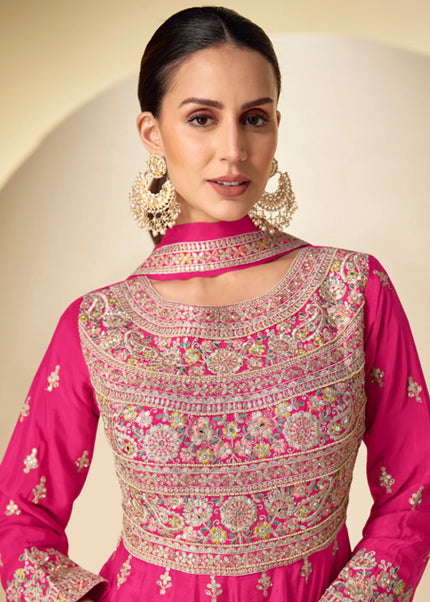 Golden Embroidered Pant Style Suit