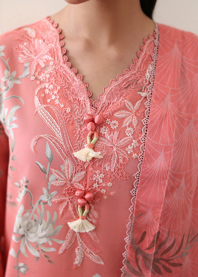 Roheenaz | Eclat Garden Printed Lawn - Azalea Grace