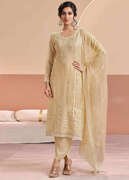 Chiffon embroidery Pant Style Suit Series