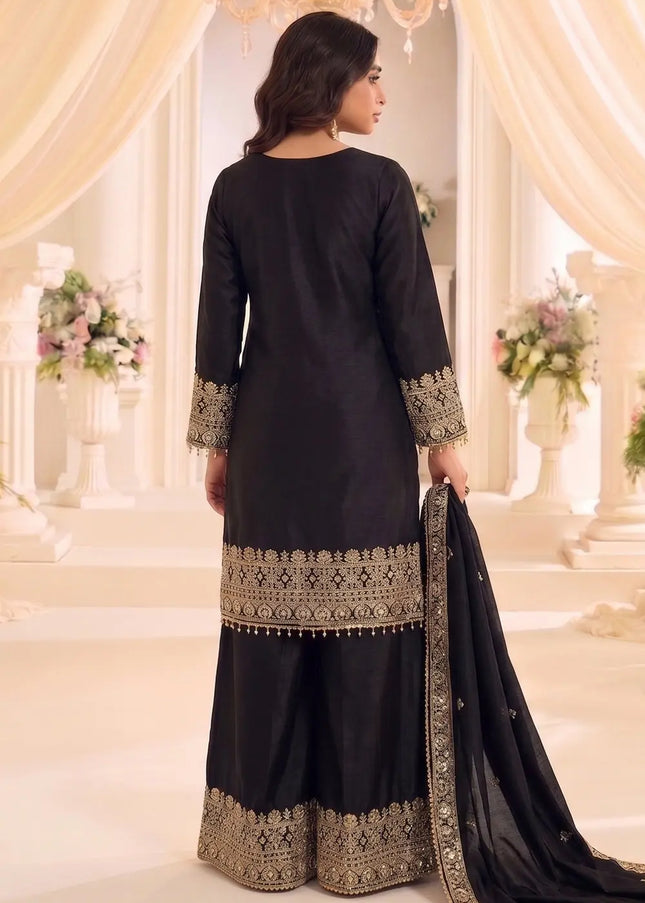 Chinnon Embroidered Sharara Suit Series