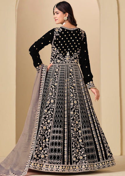 Velvet Embroidered Anarkali Series