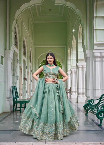 Gold Crush Embroidered Lehenga Choli Series