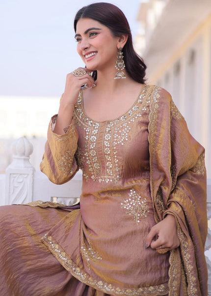 Fendi Crush Embroidered Sharara Suit Seris