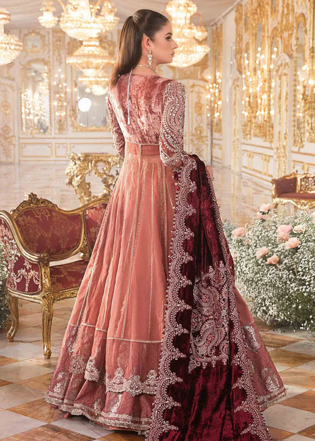 Maria.B. | Mbroidered Wedding '23 - Salmon Pink