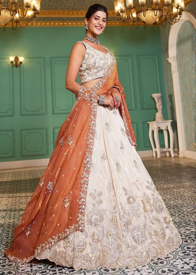 Tissue Embroidered Lehenga Choli Series
