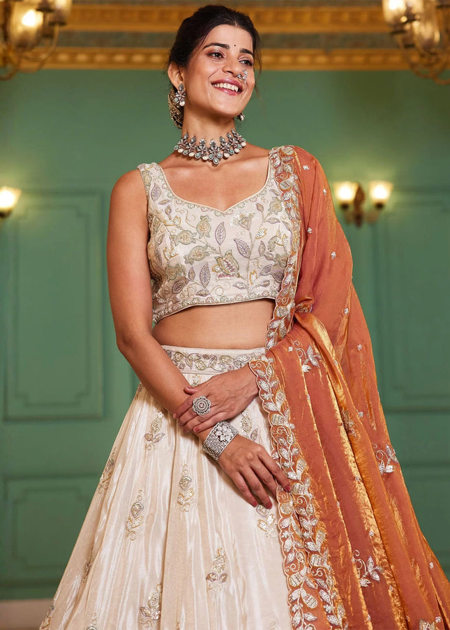 Tissue Embroidered Lehenga Choli Series