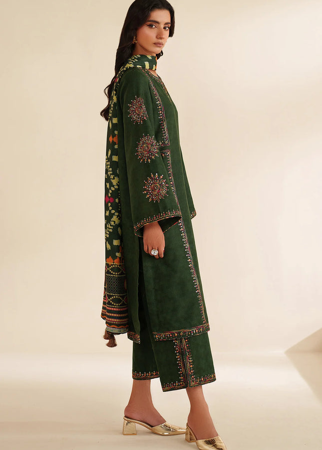 Jazmin | Embroidered Jacquard Khaddar UW-0212