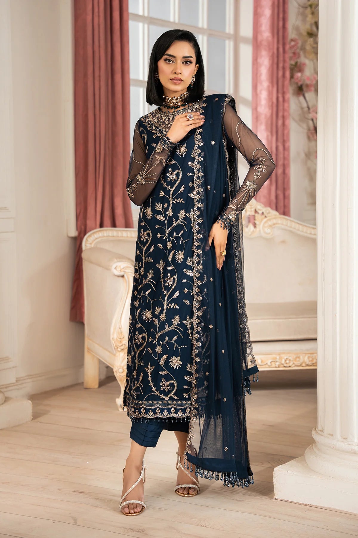 Zarif | Nafees Unstitched Formal '25 - Selin FALAKENOOR Zarif | Nafees Unstitched Formal '25 - Selin FALAKENOOR