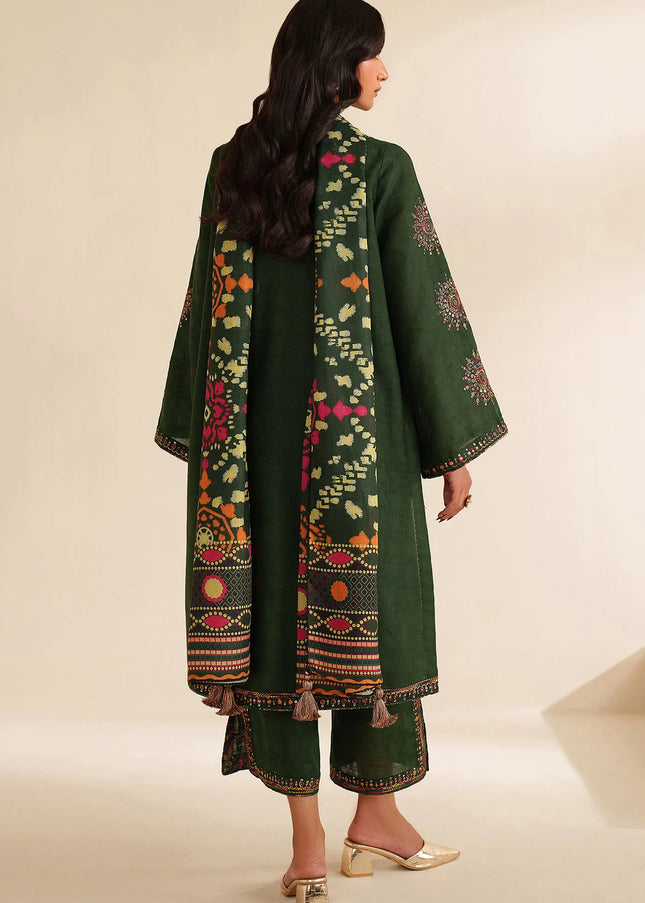 Jazmin | Embroidered Jacquard Khaddar UW-0212