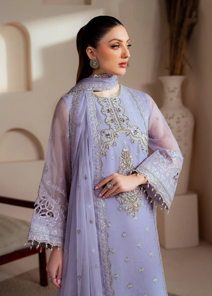 Alizeh | Aymal Luxury Bamber Chiffon Collection - Marine
