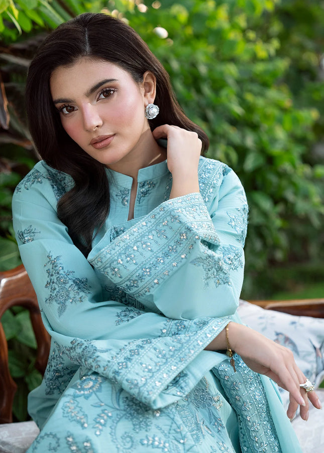 Sheenora | Fresco Lawn Edit '26 - Aqua Light