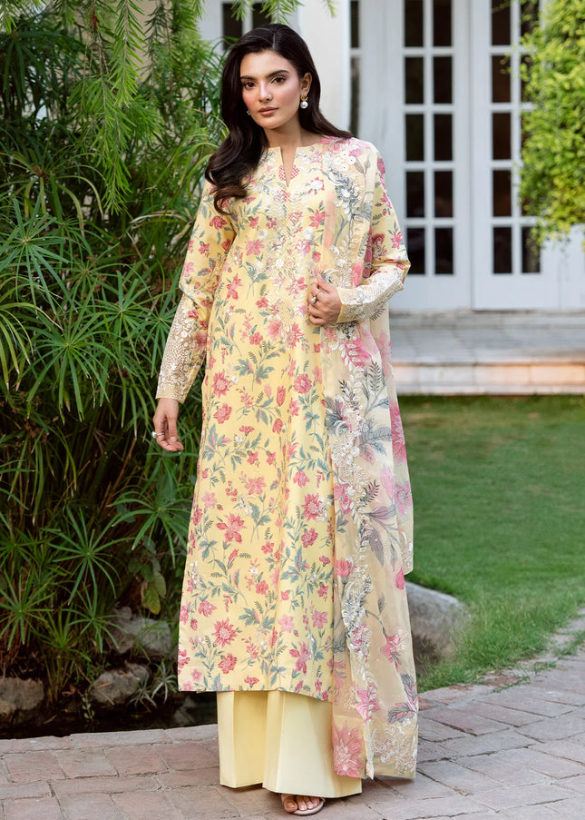 Sheenora | Fresco Lawn Edit '26 - Yellow Meadow
