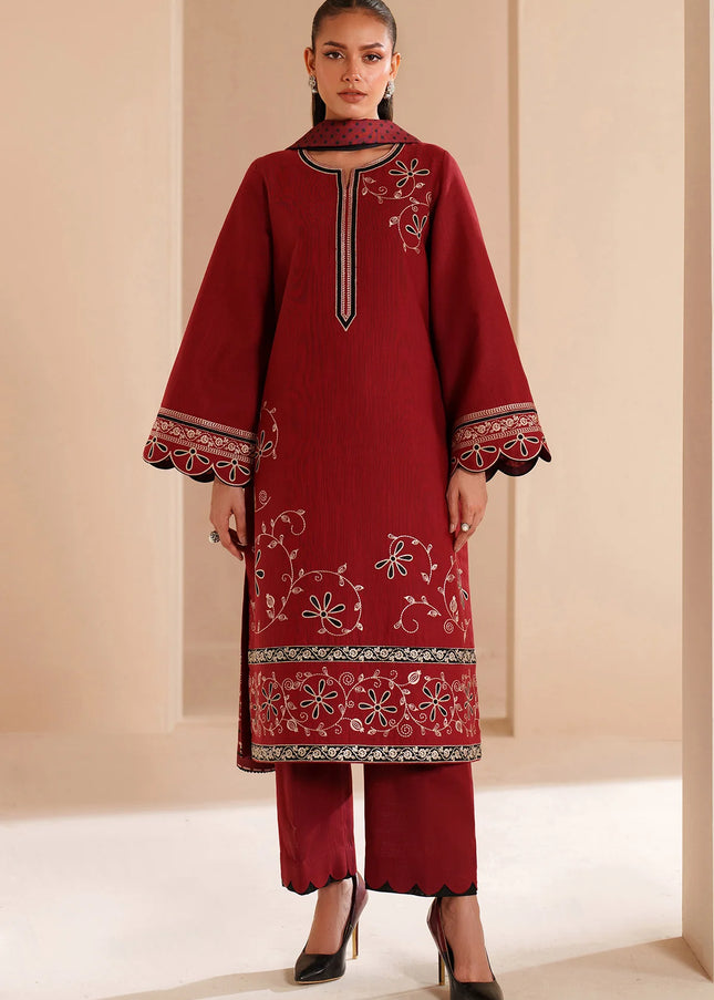 Jazmin | Embroidered Khaddar UW-0235