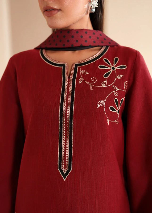 Jazmin | Embroidered Khaddar UW-0235