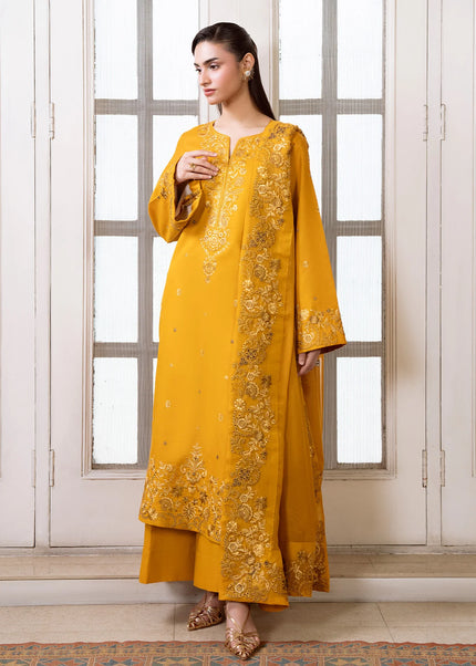 Sheenora | Fresco Lawn Edit '26 - Mustard Luxe