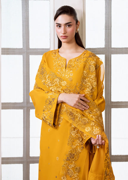 Sheenora | Fresco Lawn Edit '26 - Mustard Luxe
